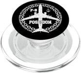 P-8 Poseidon Avion militaire style vintage avant et arrière PopSockets PopGrip pour MagSafe