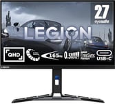 Lenovo Legion Y27h-30 27 Inch Gaming Monitor | WQHD, 2160p, 165Hz, 2ms, HDMI, DP, USB | AMD Freesync Premium | PS, Xbox, PC Screen