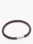 BARTLETT LONDON Men's Woven Leather Bracelet