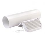 Xpelair The Simply Silent Contour Wall Kit Square White - 92992AW - Return Unit - (Used) Grade C