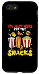 Coque pour iPhone SE (2020) / 7 / 8 Jeu de football amusant Sports I'm Just Here For The Snacks