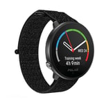 Polar Mixte Montre Fitness, GPS, Boîtier en polymère renforcé à la fibre de verre. Bouton en acier inoxydable. Bracelet en nylon, Hook and Loop Noir, M-L