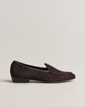 Baudoin & Lange Sagan Classic Loafers Dark Brown Suede