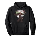 Happy Christmas Bigfoot - Funny Christmas Pullover Hoodie