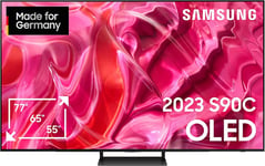 SAMSUNG GQ-55S90C, OLED TV (138 cm (55 inches), silver, UltraHD/4K, HDMI 2.1, AMD Free-Sync, 120Hz panel)