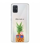 Coque Galaxy S20 PLUS ananas lunettes personnalisee fleur transparente