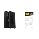 Otterbox Defender Coque pour Samsung Galaxy A54 5G, Supporte 4X Plus de Chutes Que la Norme Militaire, Noir + Protecteur d'écran Trusted Glass pour Galaxy A54 5G, Livré sans Emballage