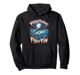 Funny Halloween Fishing Frightening Fishy fun Spooky Season Pullover Hoodie