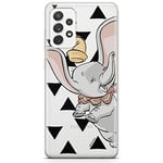 ERT GROUP mobile phone case for Samsung A52 5G / A52 LTE 4G / A52S 5G original and officially Licensed Disney pattern Dumbo 001 adapted to the shape of the mobile phone, partially transparent