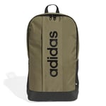 adidas Unisex LINEAR BACKPACK, olive strata/black, One Size