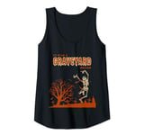 Womens It Was a Graveyard Smash Funny Halloween Skeleton Costume Tank Top