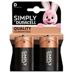 Pile Duracell Simply D X2 - Lr20