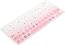 1 x housse en silicone pour clavier Logitech K380 rose - Film de protection pour clavier K380