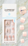 KISS IMPRESS PRESS-ON TOE NAILS ONE-STEP GEL PEDICURE TOE NAILS BE HOPEFUL