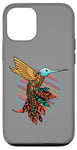 Coque pour iPhone 13 Pro Colibri Art tribal Amérindien Indien Indigène