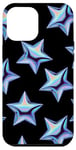 iPhone 13 Pro Max Cute Blue Star Trendy Y2K Stars Graphic Case