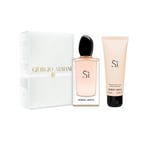 Armani Si Eau de Parfum 100ml Spray + 75ml B/ lotion Gift Set New