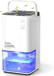 Dehumidifiers for Home Damp, Easyacc 1200Ml Electric Dehumidifier with Ultra Qui