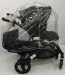 New rain cover for Egg twin pram , double pram, One rain cover fit on Both units