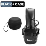 Honeywell DulElectronic Shooting Earmuff,Anti-bruit,Sauna,Téléphone,Amplification du son,Protection auditive,Casque,Pliable - Type Black add Case #B