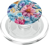 Bouquet de fleurs motif floral avec fleurs sauvages mignonnes PopSockets PopGrip pour MagSafe