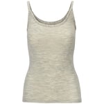 Tufte Frost Rib Singlet W Light Grey L Singlet til dame i merino ull