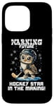 Coque pour iPhone 14 Pro Max Warning future hockey star in the making