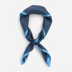 Neck Scarf Silk - Blue Flower