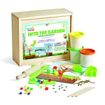 Learning Resources Kit d’activités sensorielles Dans le jardin, jouets sensoriels pour jeu sensoriel, jouets pour compter, jouets Montessori, boîte de rangement en bois, à partir de 3 ans