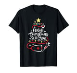 Transport Nurse Tech Secretary Flight Christmas Crew T-Shirt