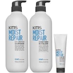 KMS Moist Repair Supersize Bundle For Dry, Damaged Hair (Worth £113.50)