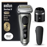 Braun Series 9 PRO+ Electric Shaver For Men, Braun Shavers For Men, 5 Pro Shave Elements & Precision Long Hair ProTrimmer, SmartCare Center, Wet & Dry Electric Razor For Men, 60min Runtime, 9465cc