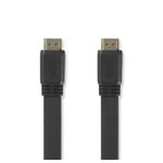 High Speed Platt 2.0 HDMI-kabel med Ethernet - 4K@30Hz - 5 m