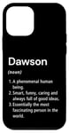 Coque pour iPhone 12 mini Dawson Définition du nom Dictionnaire amusant