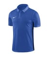 Nike Men Dry Academy 18 Short Sleeve Polo - Royal Blue/Obsidian/White, Medium