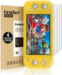 Pack De 4 Verre Trempé Pour Nintendo Switch Lite, Film Protection En Verre Trempé Écran Protecteur Vitre - Anti Rayures - Ultra Résistant Dureté 9h Pour Nintendo Switch Lite