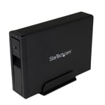 StarTech.com S3510BMU33ET USB 3.0 eSATA Hard Drive Enclosure with UASP, Trayless 3.5 Inch SATA III HDD Enclosure with USB 3.0 or eSATA, SATA 6 Gbps - Black