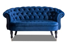 Chesterfield Ludovic Sofa 2-seters - Blå 2 seter sofa