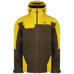 The North Face Fast Pack GTX Mens Yellow/Brown Jacket - Size Large