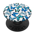 PopSockets Cute Butterfly Lovers Phone Holder Grip Women Teen Girls Mom PopSockets PopGrip: Swappable Grip for Phones & Tablets