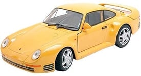 WELLY - Voiture de couleur Jaune – PORSCHE 959 - 1/24 - WEL24076GE