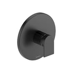 Duravit Tulum by Starck Mitigeur monocommande de douche encastré, robinet douche avec cartouche céramique, robinet salle bain, robinetterie, Noir mat