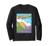 El Capitan Is My Happy Place Rock Climber Yosemite Long Sleeve T-Shirt