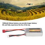 RC Helicopter LiPo Battery 1300mAh 25CT Connector Large Capacity