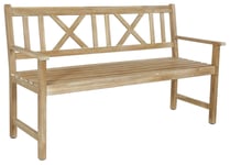 Pacific Cambridge 3 Seater Wooden Garden Bench - Natural