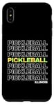 Coque pour iPhone XS Max Pickleball Illinois Pickleball Retro Paddle Pickleball