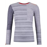 Ortovox 185 Rock'N'Wool Long Sleeve - Sous-vêtement thermique femme Grey Blend L