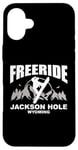 Coque pour iPhone 16 Plus Snowboard Freeride Jackson Hole Wyoming