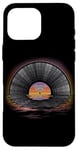 iPhone 16 Pro Max Retro Vintage Vinyl Sunset Reflection LP Vinyl Record Case