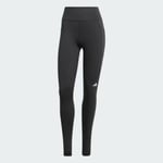 adidas Own The Run 1/1 Lange Tights Str. XS Dame - Svart, Komfortable og Pustende Løpetights for Optimal Ytelse